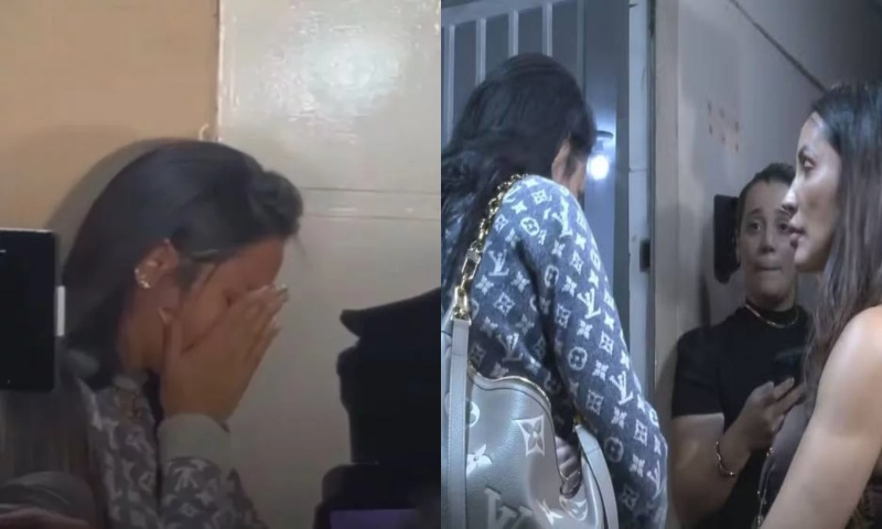 Aos prantos, irmãs de Deolane Bezerra são barradas e fazem barraco na porta da penitenciária; veja