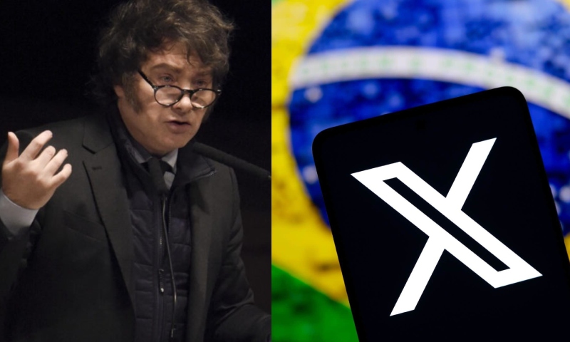 Javier Milei condena o bloqueio do X/Twitter no Brasil: “Isso é coisa de tiranos!”; veja vídeo