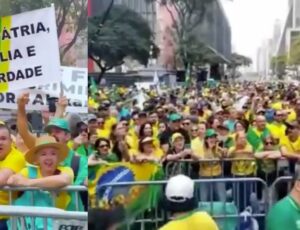 Avenida Paulista começa a lotar para manifestação de 7 de Setembro; veja vídeos