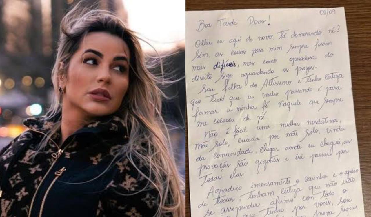 Deolane Bezerra escreve nova carta e afirma ser inocente: “Não há uma prova sequer”