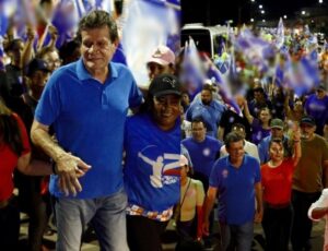 Eleições 2024: Caminhada com Fernandão arrasta multidão e lota as ruas de Presidente Figueiredo