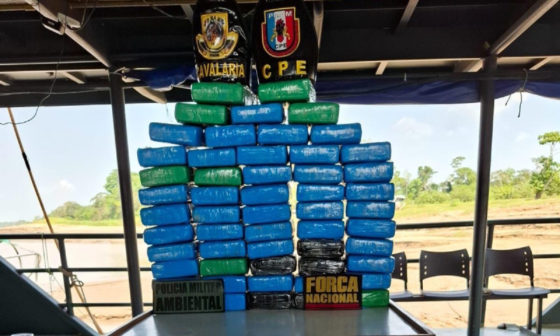 Em agosto, Bases Fluviais apreenderam cerca de 300 kg de entorpecentes no interior do Amazonas