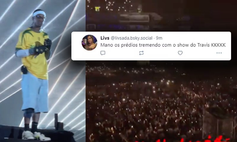 Show de Travis Scott cria pequeno terremoto em SP e assusta moradores próximos; veja vídeo