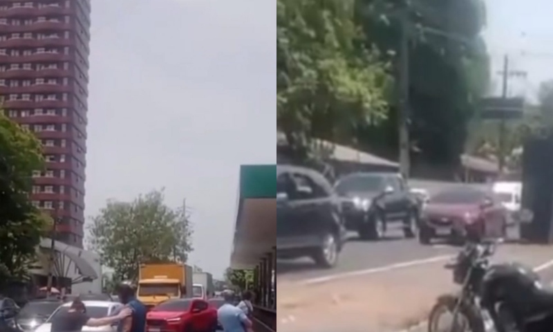 Motociclista atr0p3la quatro pessoas durante grave ac1dente na Avenida Constantino Nery