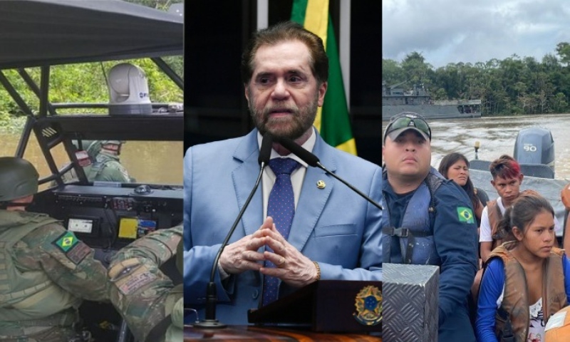 Senador Plínio destina R$ 9,7 milhões às Forças Armadas para combate ao crime e assistência a indígenas no Amazonas