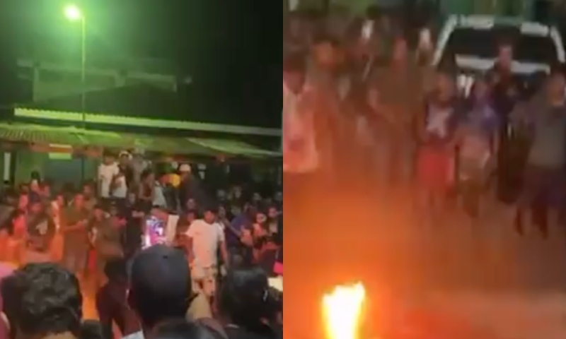 Urgente: suspeito de estupr4r bebê é arrancad0 de delegacia e queim4d0 v1vo em Jutaí; veja vídeos