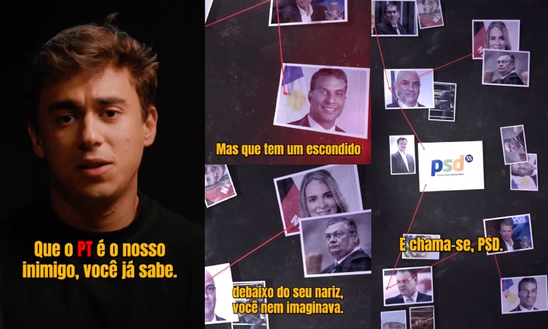 Nikolas Ferreira expõe PSD como partido auxiliar do PT e aponta conivência com o autoritarismo e a corrupção; veja vídeo