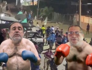 Porrad4l marca passeata eleitoral em Codajás: "galera do Dr. Lincoln vs galera do Tonho Santos"; veja vídeo