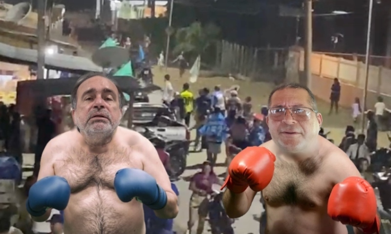 Porrad4l marca passeata eleitoral em Codajás: “galera do Dr. Lincoln vs galera do Tonho Santos”; veja vídeo