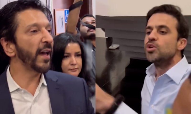 Pablo Marçal e Ricardo Nunes batem boca nos bastidores de debate: “Você vai para a cadeia tchutchuca do PCC!”; veja