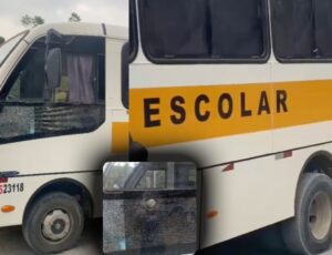 Crianças assistem motorista de ônibus escolar levar t1ro no pe1to durante assalto em Manaus; veja
