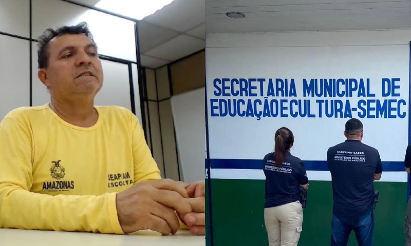 Exclusivo: preso, servidor diz que irá revelar quadrilha que desviou quase R$5 milhões da educação de Manacapuru; veja vídeo