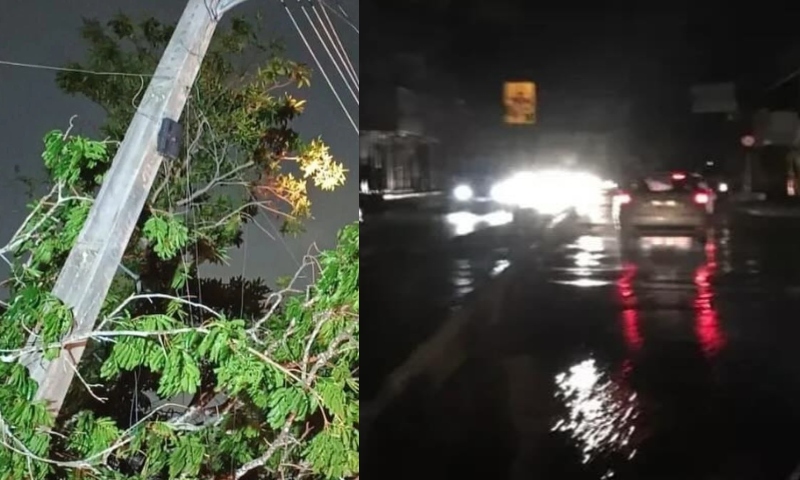 Veja bairros que ficaram sem luz em Manaus após forte chuva na madrugada