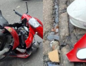 Idos4 é atr0pelada por motoqueiro na Compensa; veja vídeo
