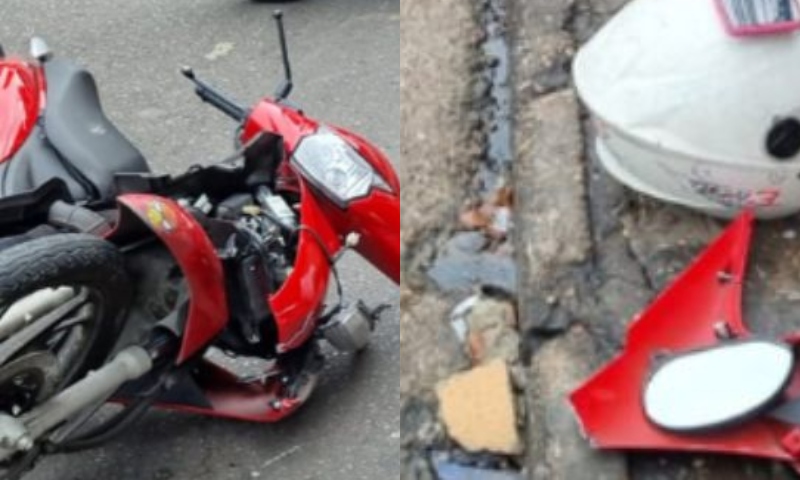 Idos4 é atr0pelada por motoqueiro na Compensa; veja vídeo