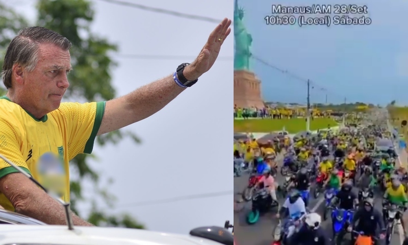 Jair Bolsonaro arrasta multidões, lota comício e faz provocação contra Lula em Manaus; veja vídeo