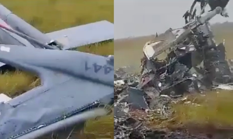 Choc4nte: vídeo mostra c0rpos de militares esp4lhados no mato após qued4 de avião; veja