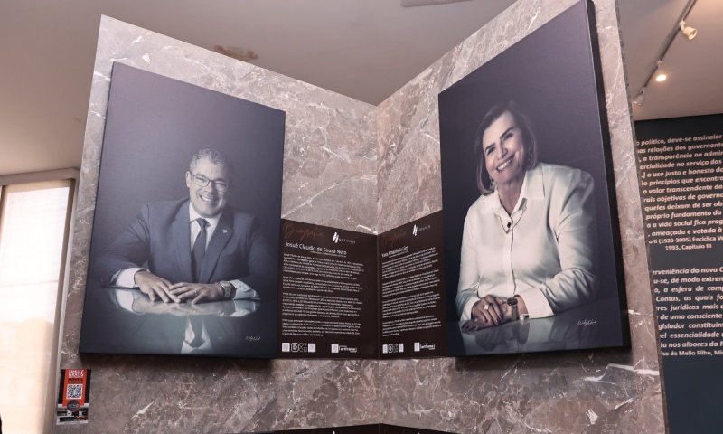 Conselheiros do TCE-AM são homenageados na exposição fotográfica “Notáveis da Justiça”