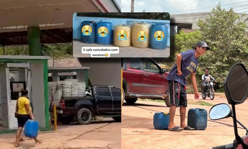 Alerta: vídeos revelam que população de Nova Olinda do Norte pode estar trocando votos por gasolina; veja