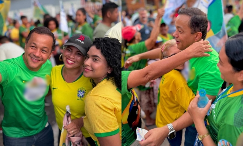Delegado Pablo recebe carinho da população durante caminhada lotada na Compensa