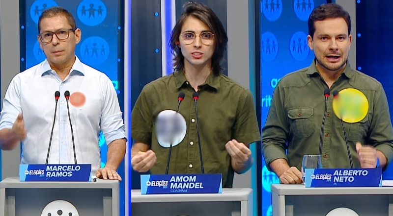 Candidatos à Prefeitura de Manaus participam de debate eleitoral na TV A Crítica