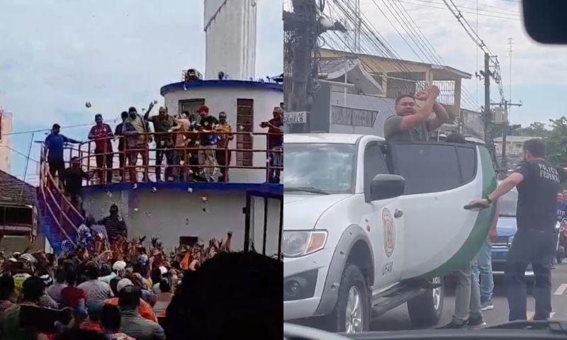Urgente: candidato a prefeito de Coari, Raione Cabral, é preso pela PF após jogar dinheiro em praça pública; veja vídeos