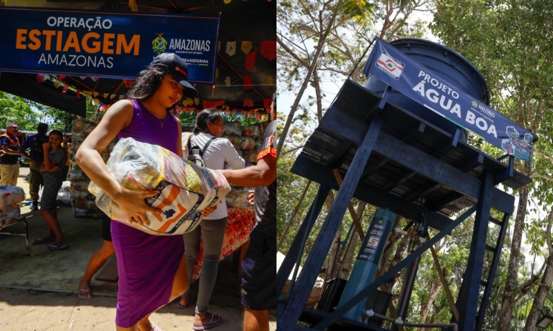 Governo do AM entrega ajuda humanitária e sistema do projeto Água Boa a comunidade na zona rural de Manaus