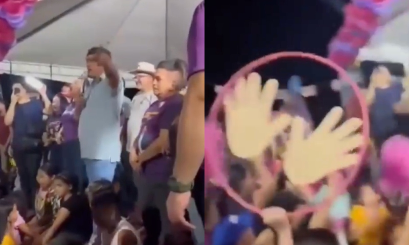 Prefeito Nathan Macena chama população de “macumbeir4” durante comício no Careiro Castanho; veja vídeo