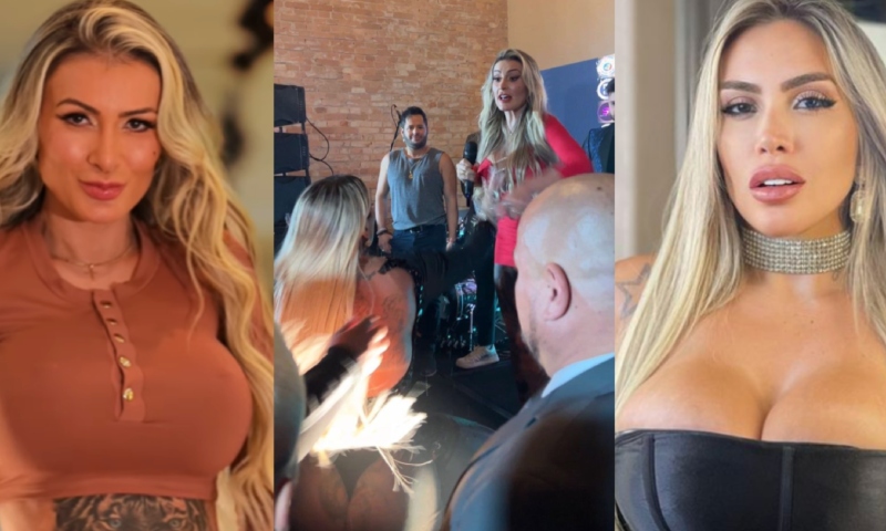 Festa de aniversário de Andressa Urach tem c0nfusão, quebra-p4u e expulsão; veja vídeo