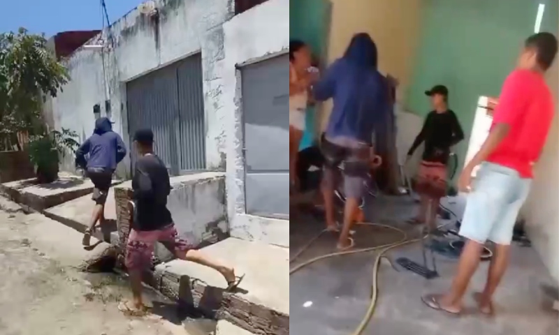 “Sementinhas do mal” invadem casa de família no Monte Horebe e at1ram na c4beça de jovem; veja vídeo