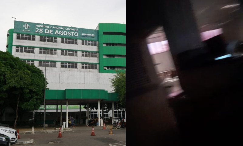 Urgente: Hospital 28 de Agosto fica sem energia, gerador não funciona e pacientes correm risco de morte; veja vídeo