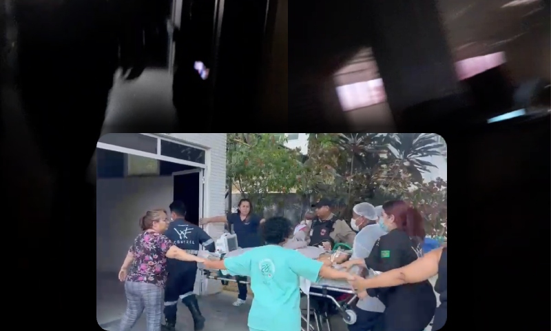 Caos: famílias tentam transferir pacientes que sofrem com a falta de energia no Hospital 28 de Agosto; veja vídeo