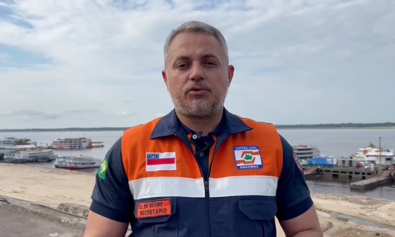 Marca histórica do nível do Rio Negro ocorreu 20 dias antes do previsto, afirma secretário da Defesa Civil