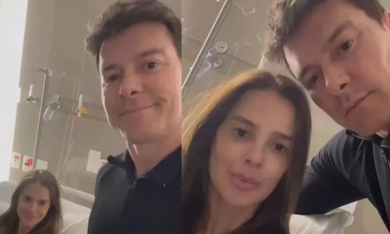Esposa de Rodrigo Faro é internada em hospital e apresentador pede orações; veja vídeo