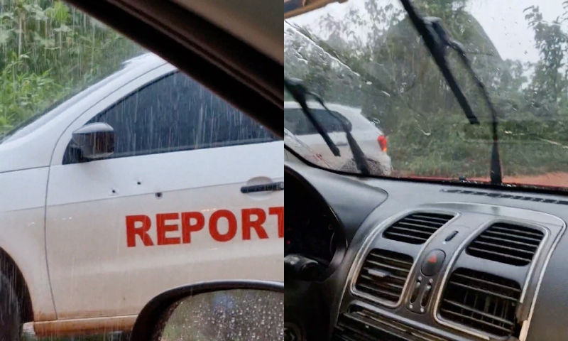 Eleições no AM: carro de equipe de reportagem é alvo de tir0s em Presidente Figueiredo; veja vídeo