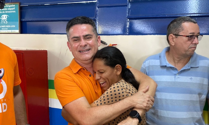 Prefeito David Almeida vota no Morro da Liberdade e se mostra confiante: “Sensação de dever cumprido!”