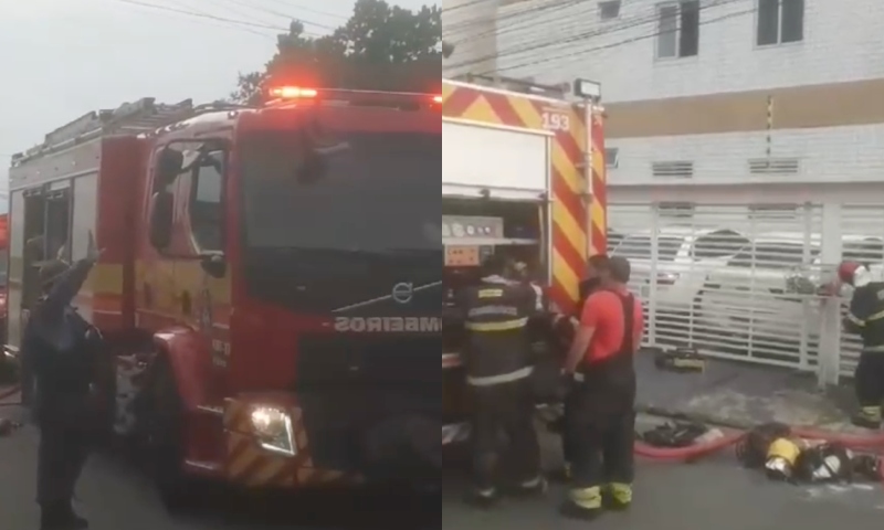 M0rto de bêbado, homem toca fogo em apartamento no Japiim; veja vídeos