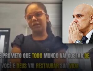 Menina de 10 anos chora e faz apelo ao Ministro Alexandre de Moraes: "Por favor, solta meu papai e meu vovô"; veja vídeo