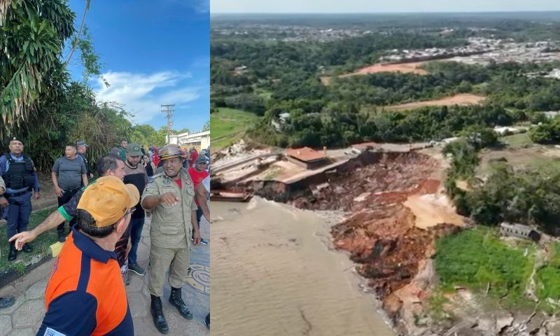 Desabamento em Manacapuru: Corpo de Bombeiros e Defesa Civil são mobilizados para resgate de vítimas