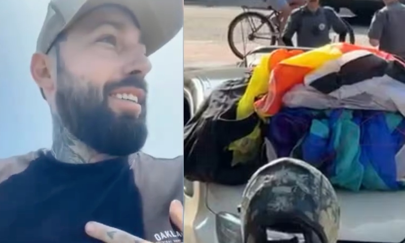 Momentos antes de acidente fatal, piloto de paraglider pressentiu que seria seu fim: “frio na barriga”; veja vídeo