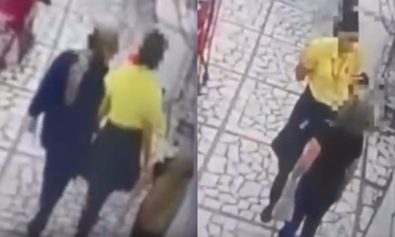 Idosa dá t4befe na bund4 de caixa de supermercado e chama vítima de ‘deliciosa’; veja vídeo
