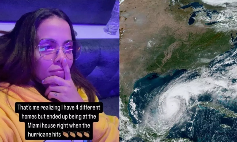 Anitta revela que está na Flórida e pode ter casa atingida por Furacão Milton