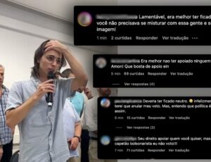 Amom é detonado por seus eleitores de esquerda após declarar apoio a Alberto Neto: "Era melhor ter ficado neutro"