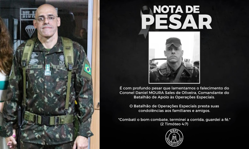 Exército investiga m0rte de Coronel durante salto de Paraquedas