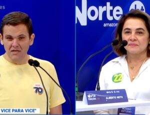Renato Junior e Maria do Carmo se enfrentam em debate do 2º turno em Manaus; acompanhe