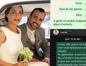 Prints vazados mostram Cíntia Chagas afirmando que foi agred1da pelo ex-marido; veja