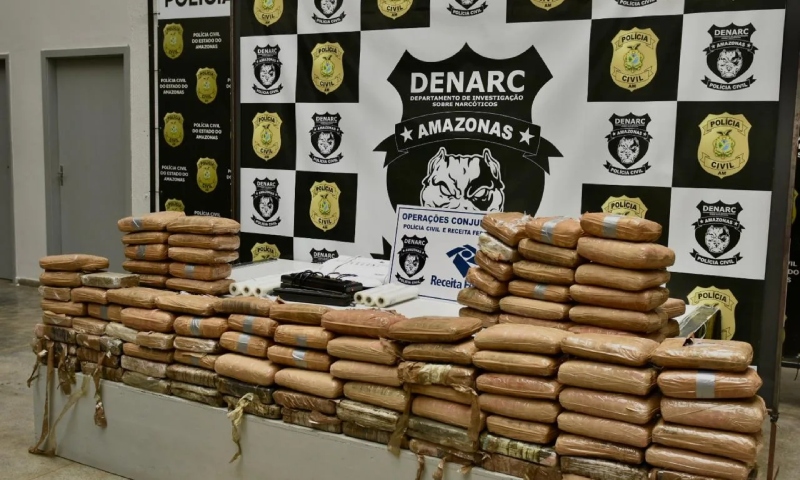 Traficante é preso em Manaus com 150 kg de maconha avaliada em R$ 3 milhões; veja vídeo
