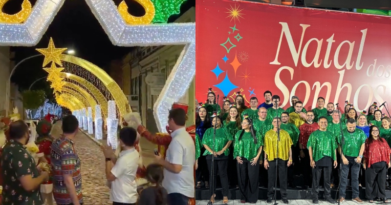 Prefeitura de Manaus inaugura o “Natal dos Sonhos” no Largo da Ilha de São Vicente