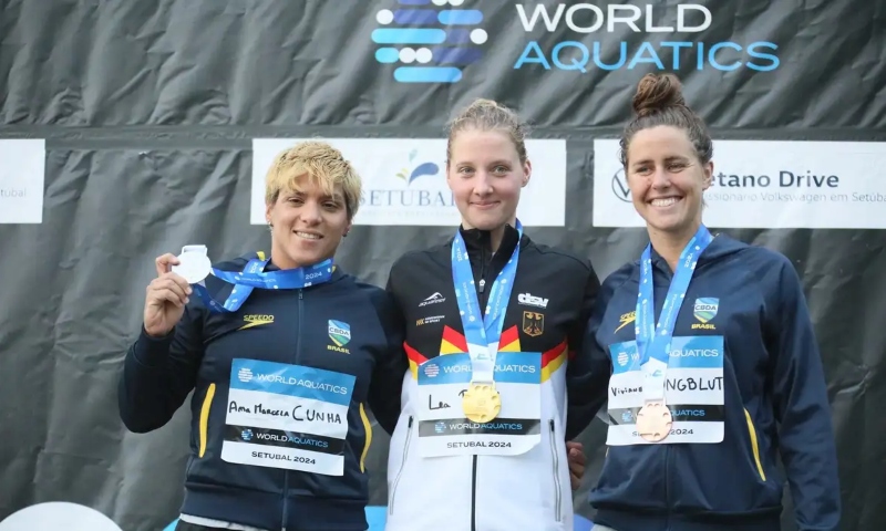 Brasil leva prata e bronze em etapa da Copa do Mundo de Águas Abertas