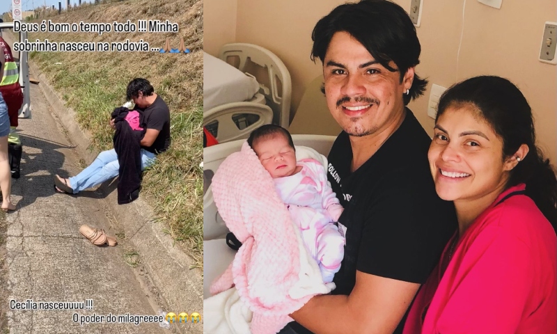 Milagre: pai faz o parto da própria filha em rodovia e bebê nasce com saúde; veja vídeo